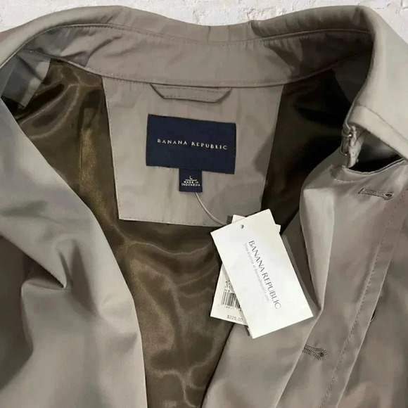NWT Banana Republic Women’s Trench Coat Size L Retails $225​ - Picture 8 of 10